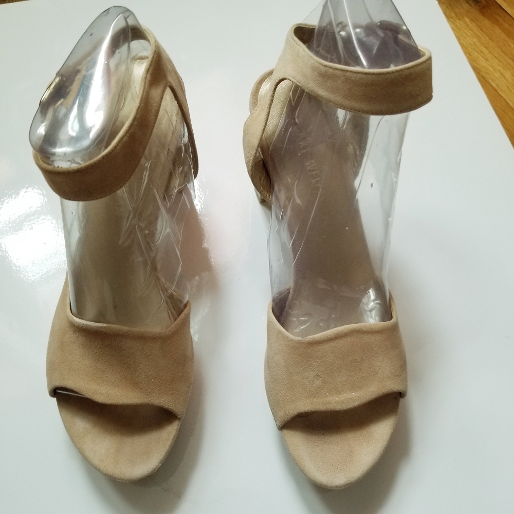 Stuart Weitzman Real Deal Platform Sandals Size 9